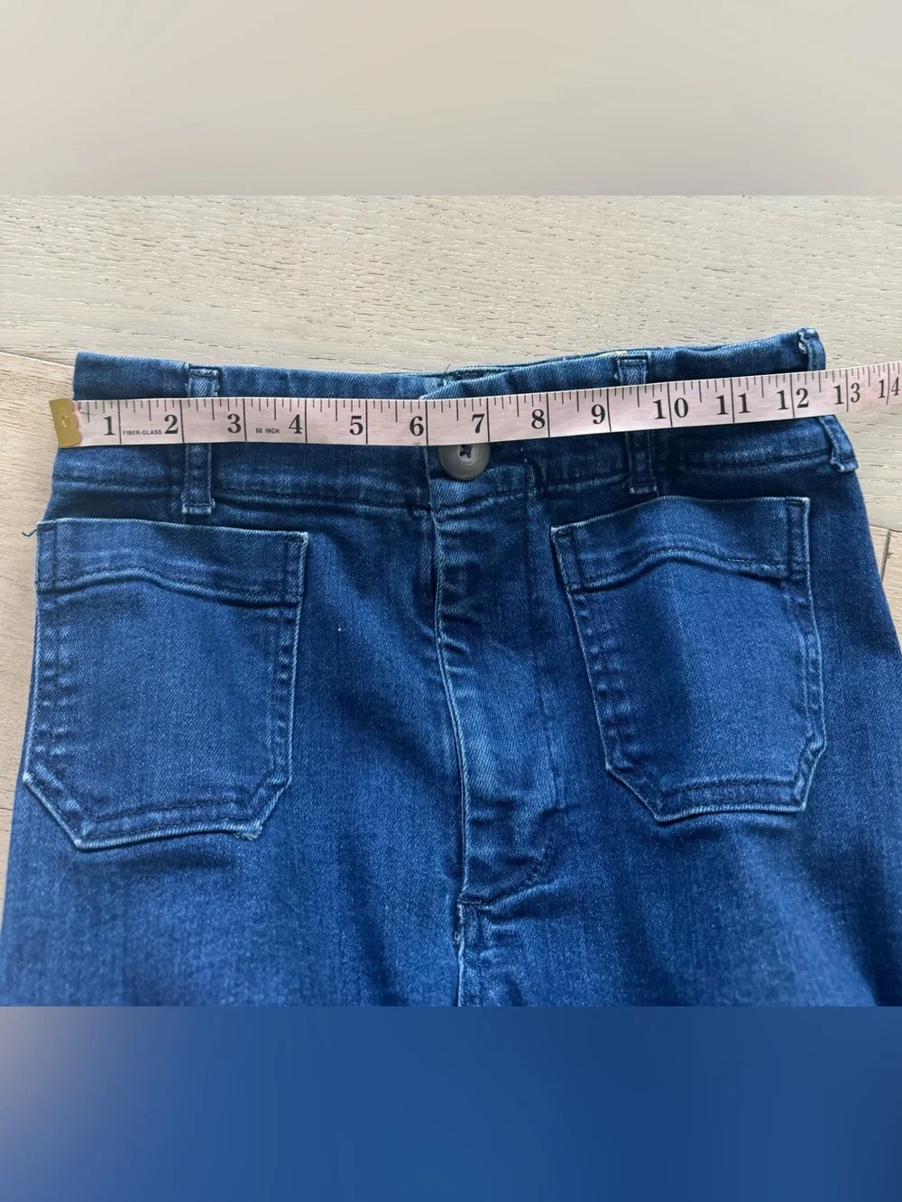 Maeve Colette Crop High Rise Wide Leg Jeans Size 27P - Picture 7 of 9